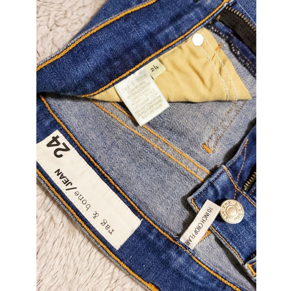 Rag&Bone 10" High Rise Crop Flare Jeans Sz 24 - Picture 6 of 10